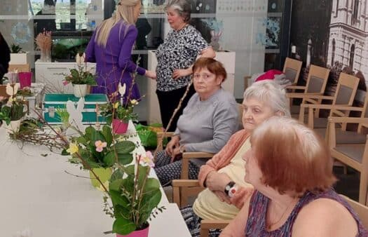 Floristický workshop v SeniorCentru Liberec