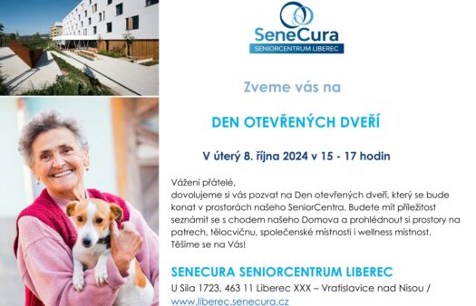 Pozvánka na Den otevřených dveří SeniorCentra Liberec