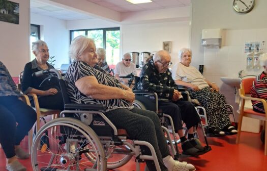 Vystoupení harmonikářky v SeniorCentru Plzeň