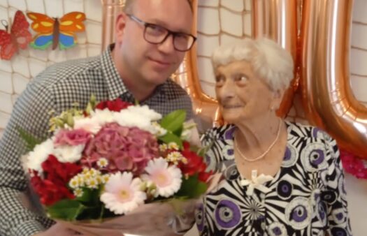 Naše klientka paní Lepková oslavila 100. narozeniny