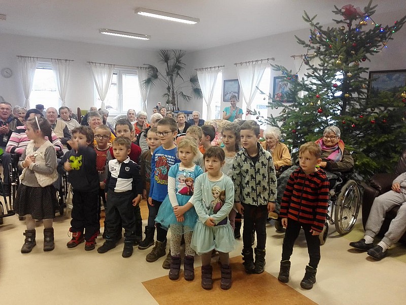 Tradiční návštěva dětí z mateřské školky v Šanově