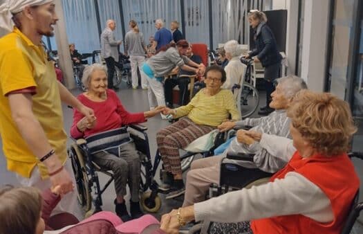 Vystoupení pana Velety v SeniorCentru Štěrboholy