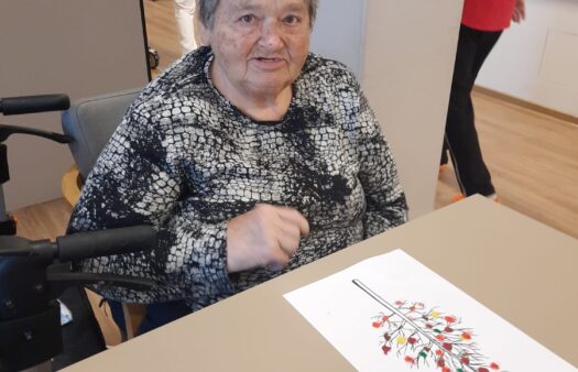 Podzimní tvoření s klienty SeniorCentra Chotěboř