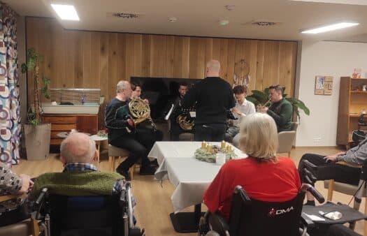 Dechový orchestr v SeniorCentru Chotěboř