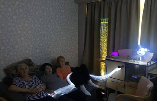 Skupinový snoezelen v SeniorCentru Chotěboř