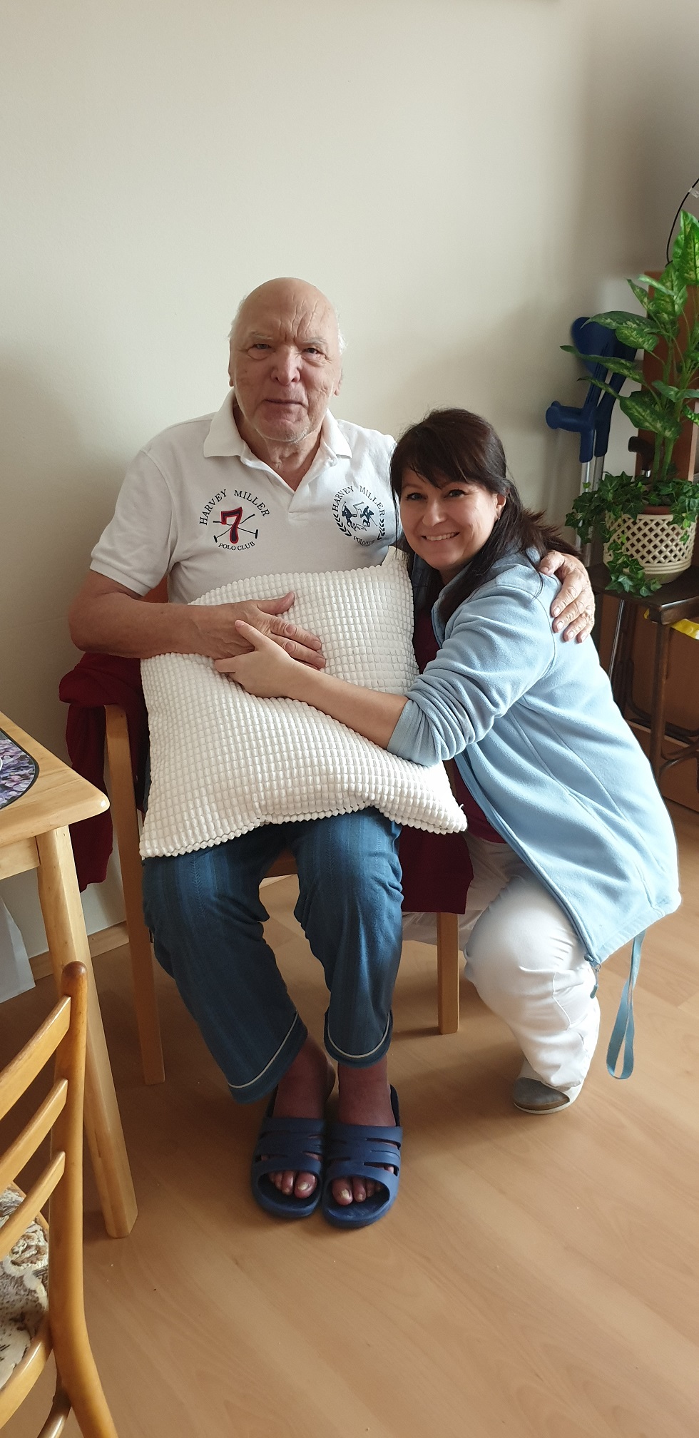 Roční splněná přání - pana Motla v SeniorCentru Modřice