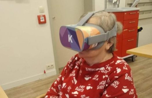 Brýle virtuální reality v SeniorCentru Chrudim