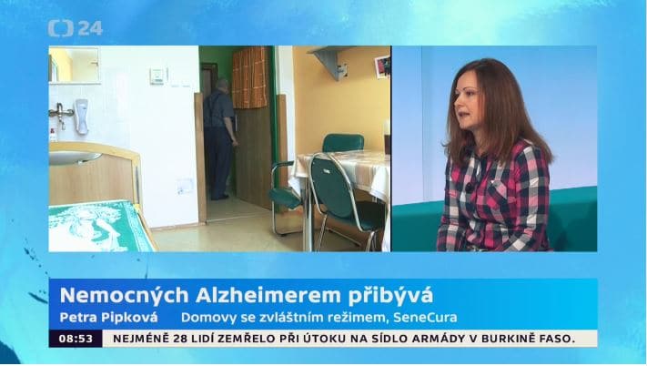 Vrchní sestra Petra Pipková ve Studiu 6 České televize