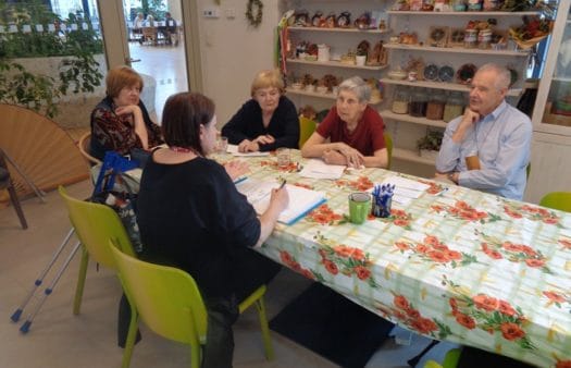 Praktikantka Jana Sedláčková v SeniorCentru Klamovka